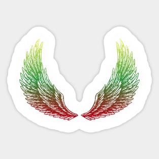 Reggae wings Sticker